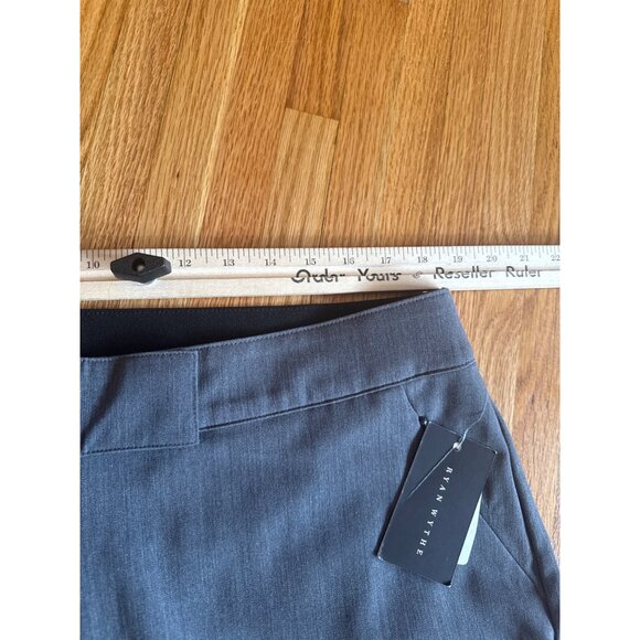 Ryan Wythe Womens Heather Grey Stretch Pants Size 16W - Picture 2 of 9